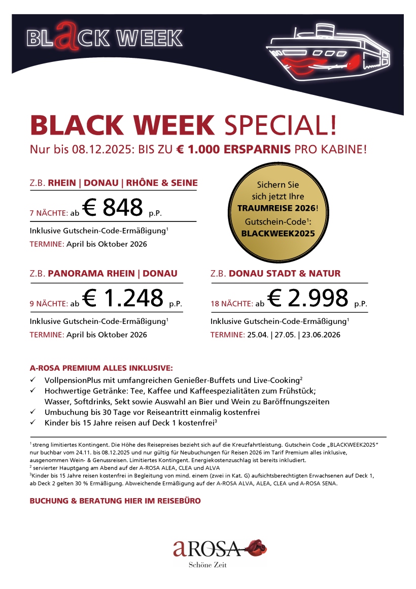 Black Week Special 2026 Beispiele