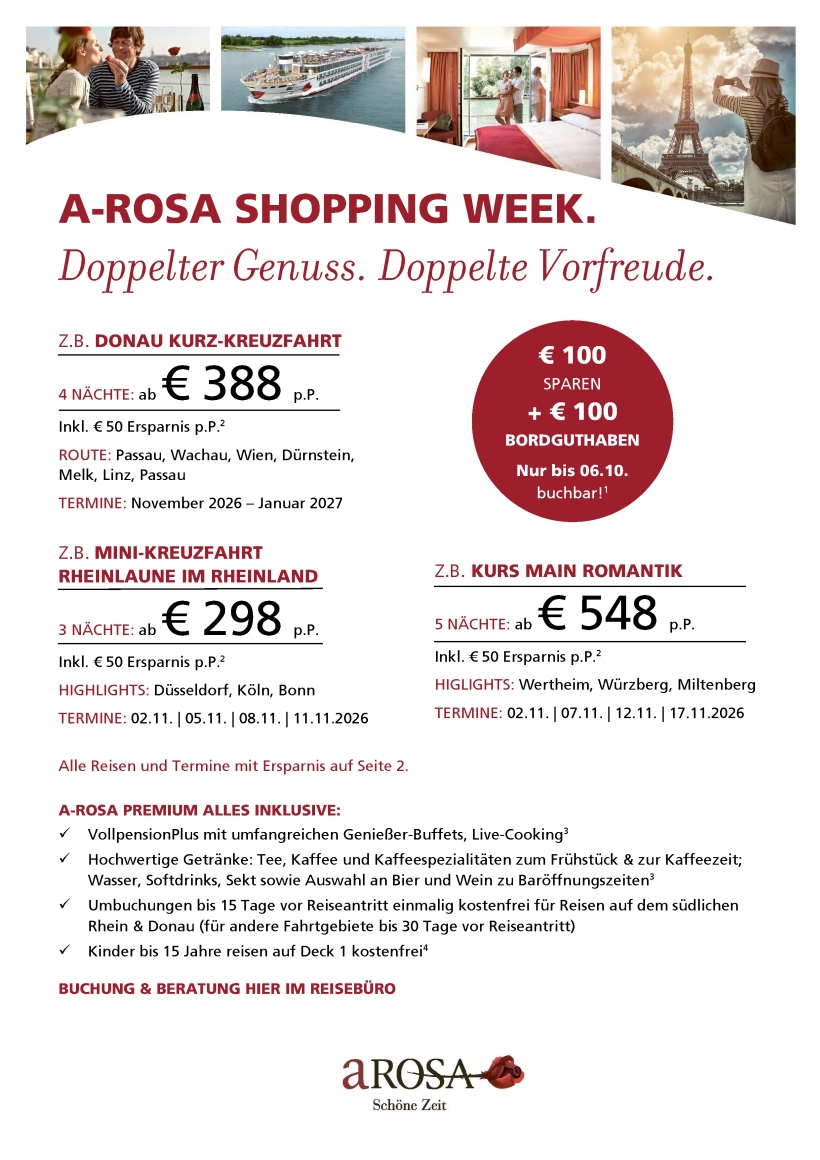 Shopping Week Seite 1