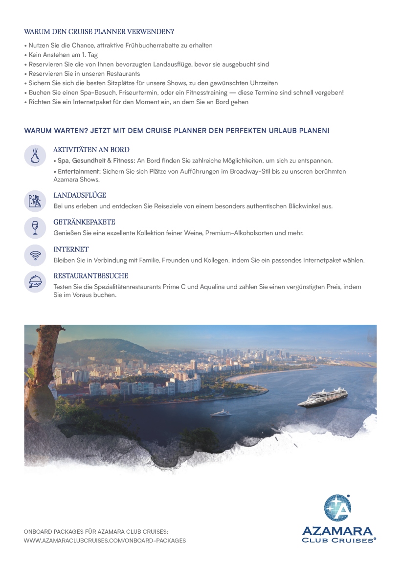 Azamara Cruise Planner Seite 2