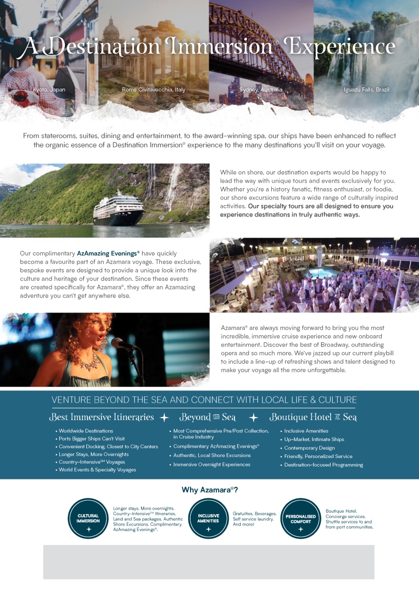 Azamara Brand 2pp Flyer Trade 2020 Seite 2