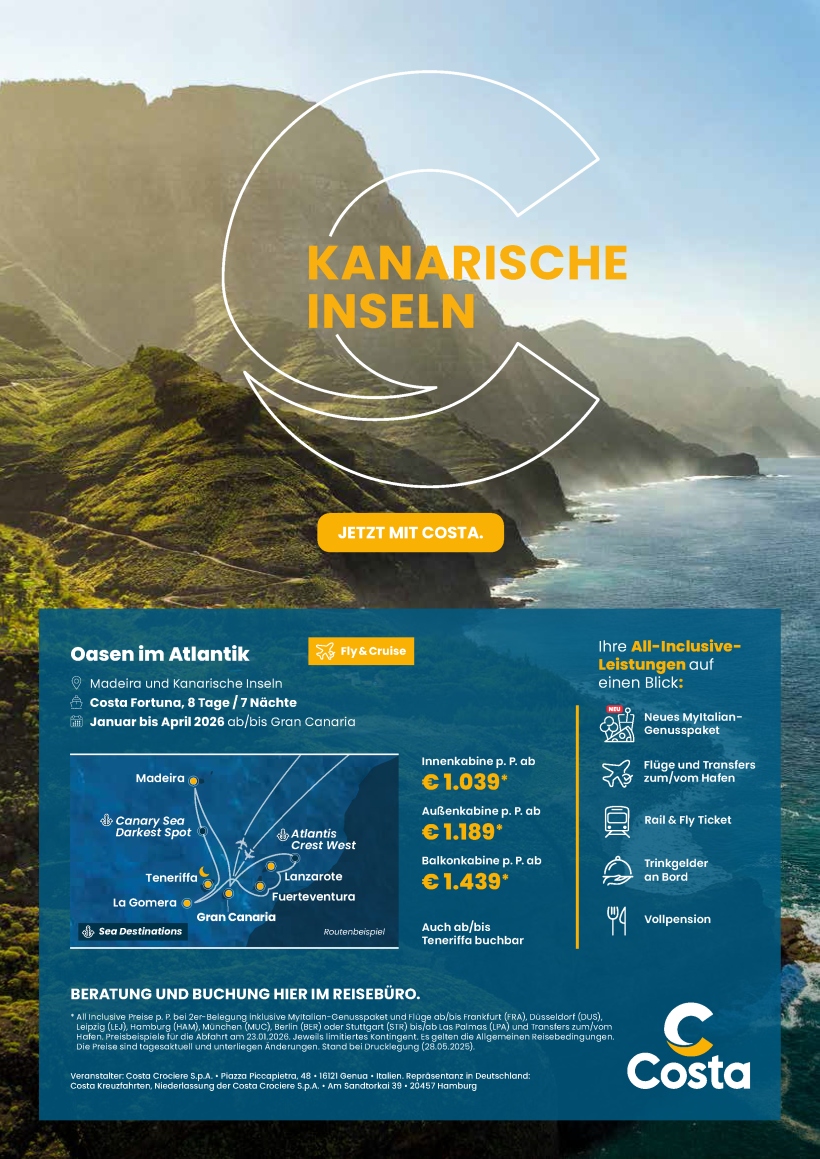 DE Kanaren Promo Angebotsflyer Kanaren Seite 1