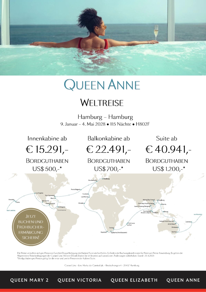 Queen Anne H802F Weltreise Premium extraFB