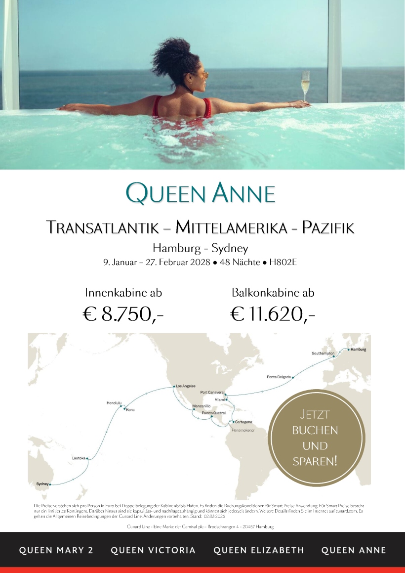 QueenAnne H802E TA Mittelamerika Pazifik Smart