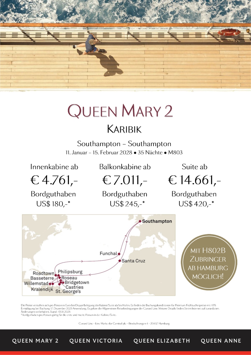 QueenMary2 M803 Karibik Premium extraFB