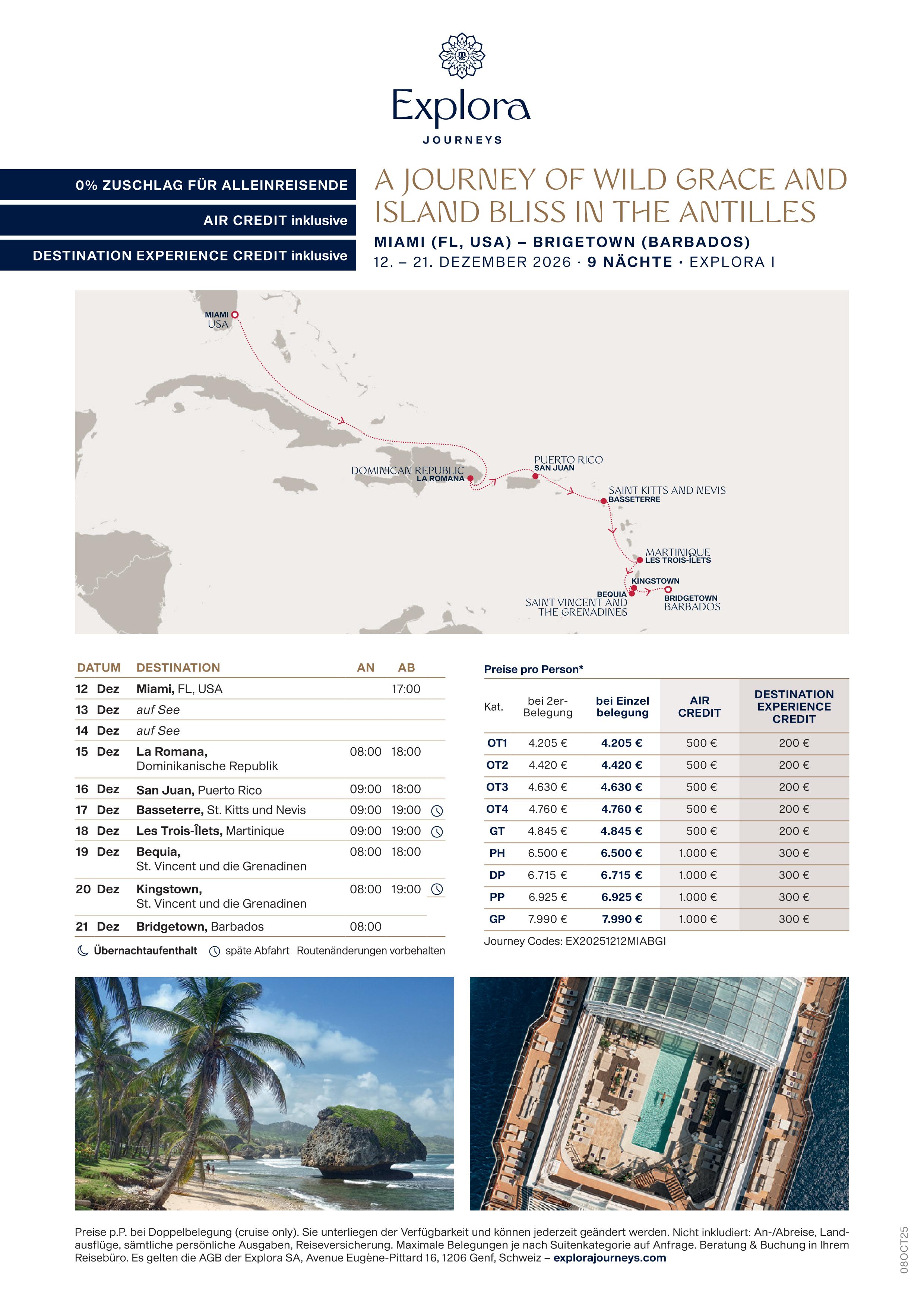 Flyer MIA BGI 9 nights 1