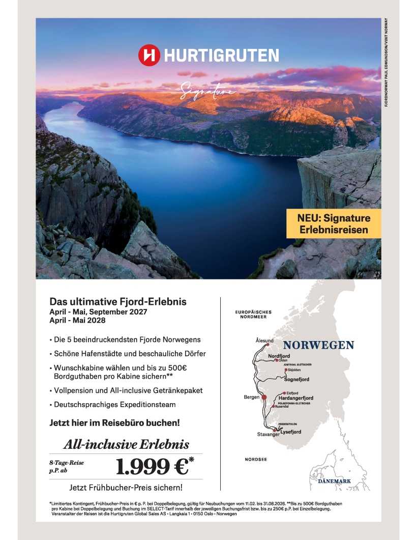 Das ultimative Fjord Erlebnis