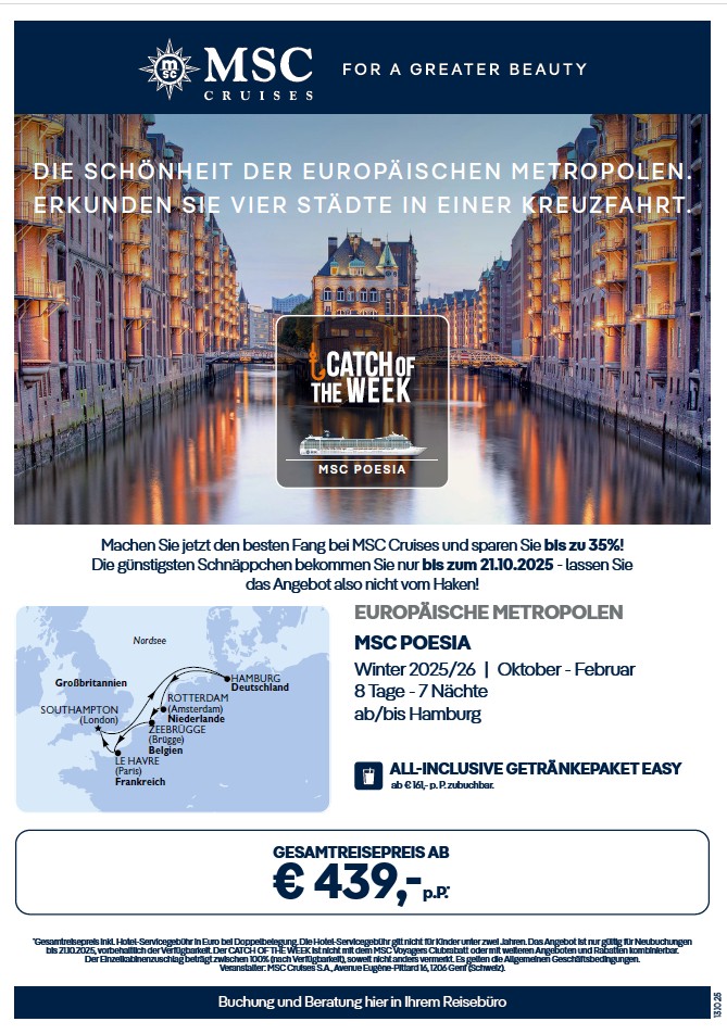 60550 02 GER CATCH OF THE WEEK KW42