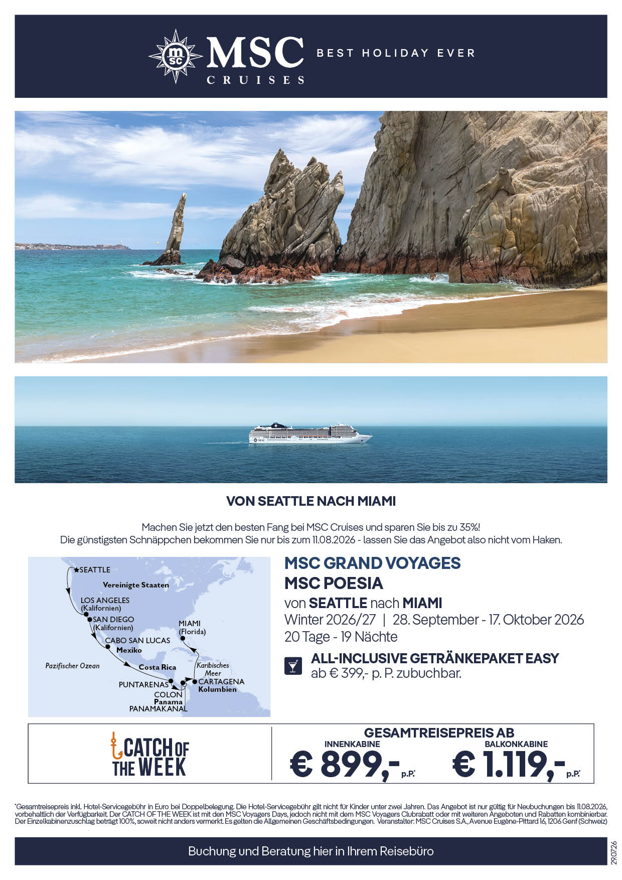 Catch of the Week KW31 MSC Poesia SEA MIA