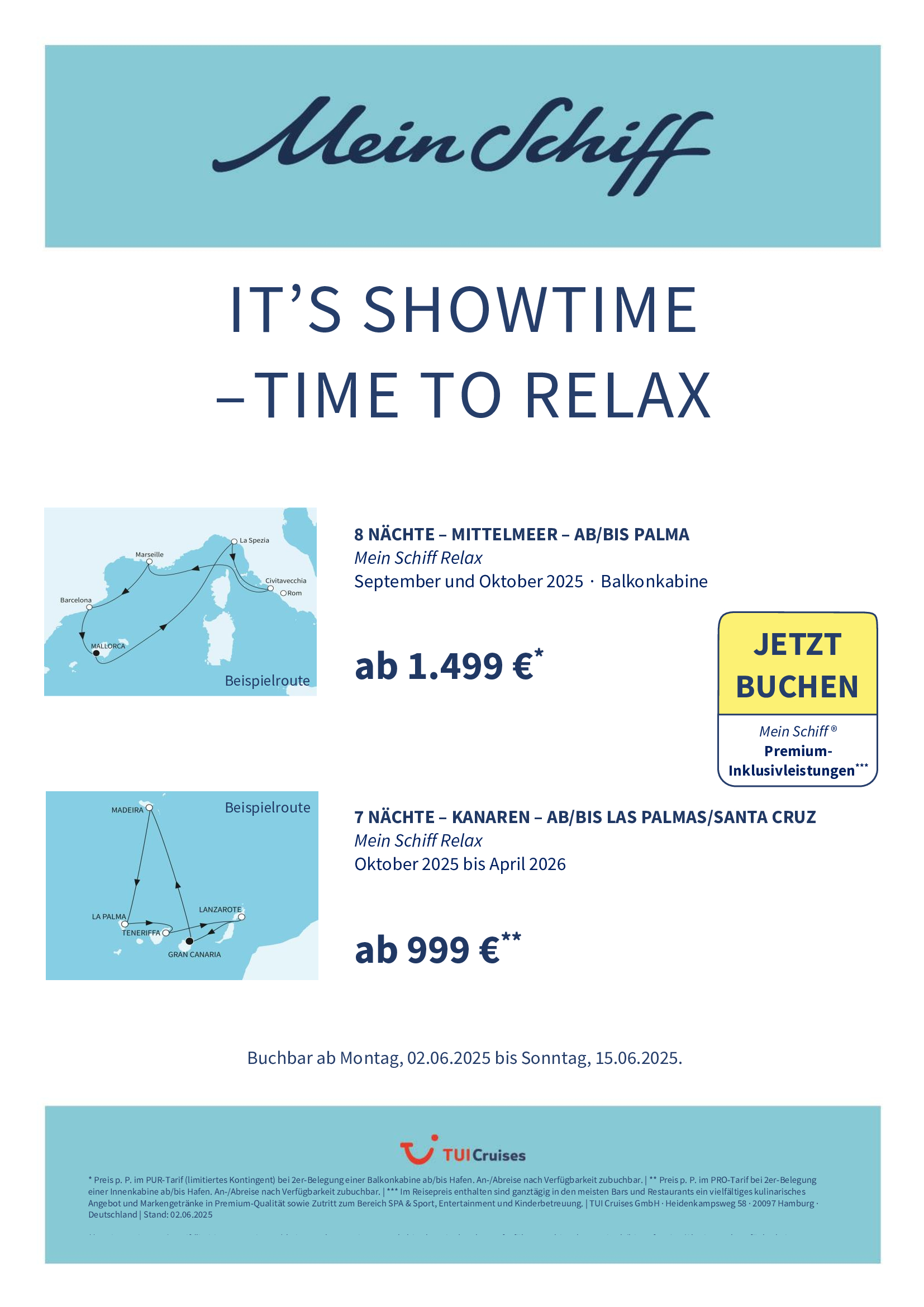 Mein Schiff Angebote Taufkampagne bunt