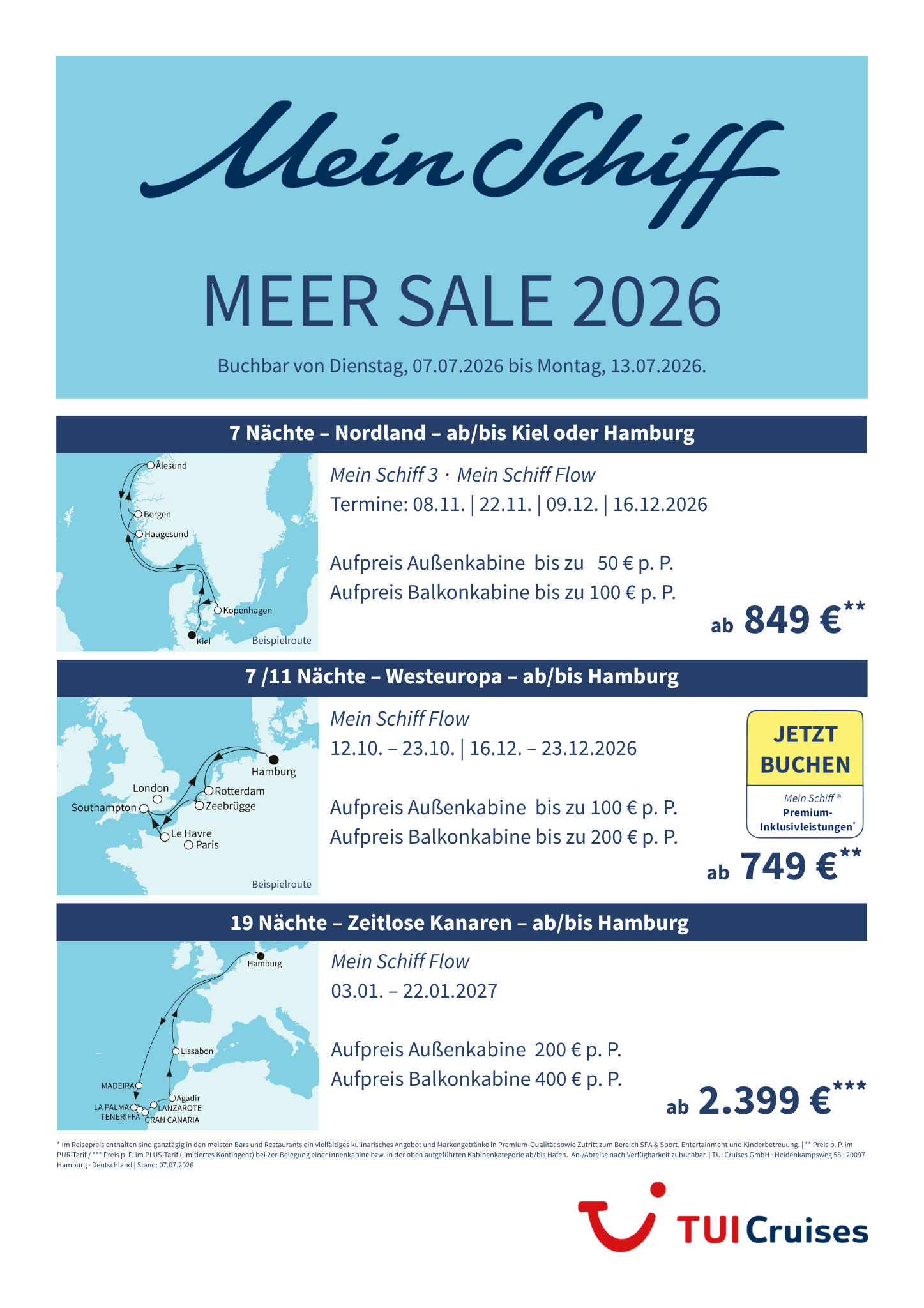 Mein Schiff MEERSALE 1 KW 28 bunt