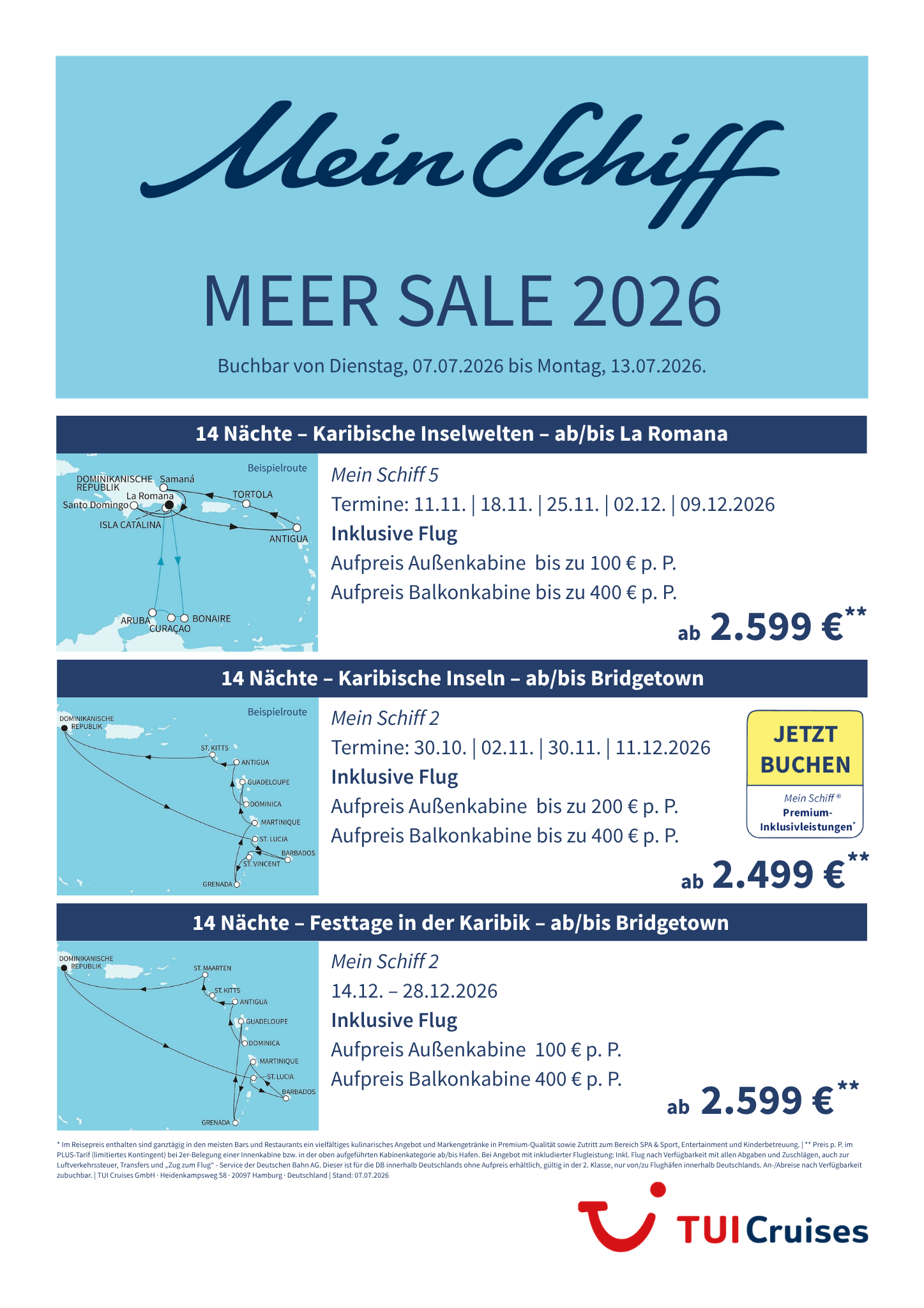 Mein Schiff MEERSALE 2 KW 28 bunt