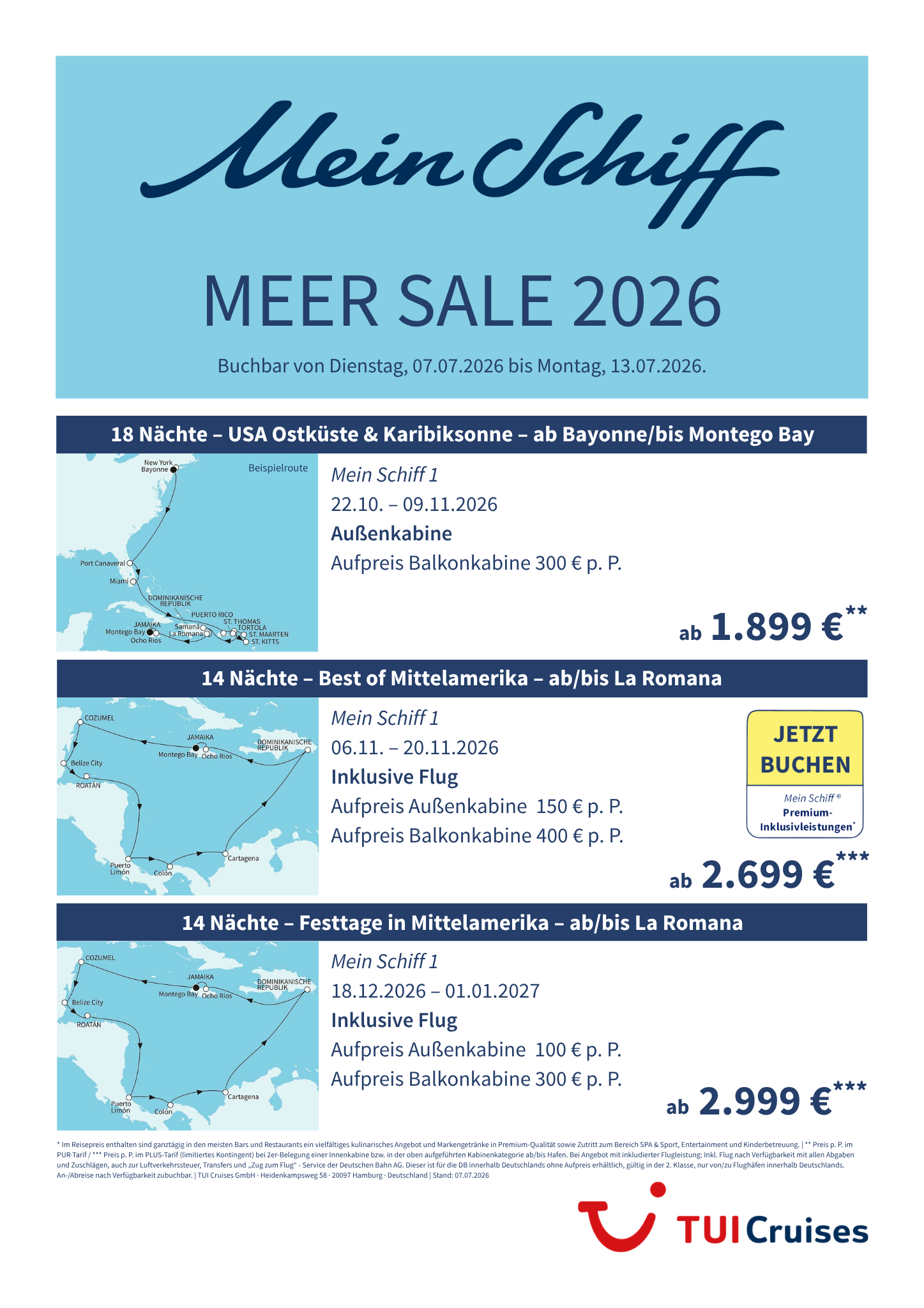 Mein Schiff MEERSALE 3 KW 28 bunt