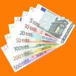 Euro-Geldfächer 150x150px