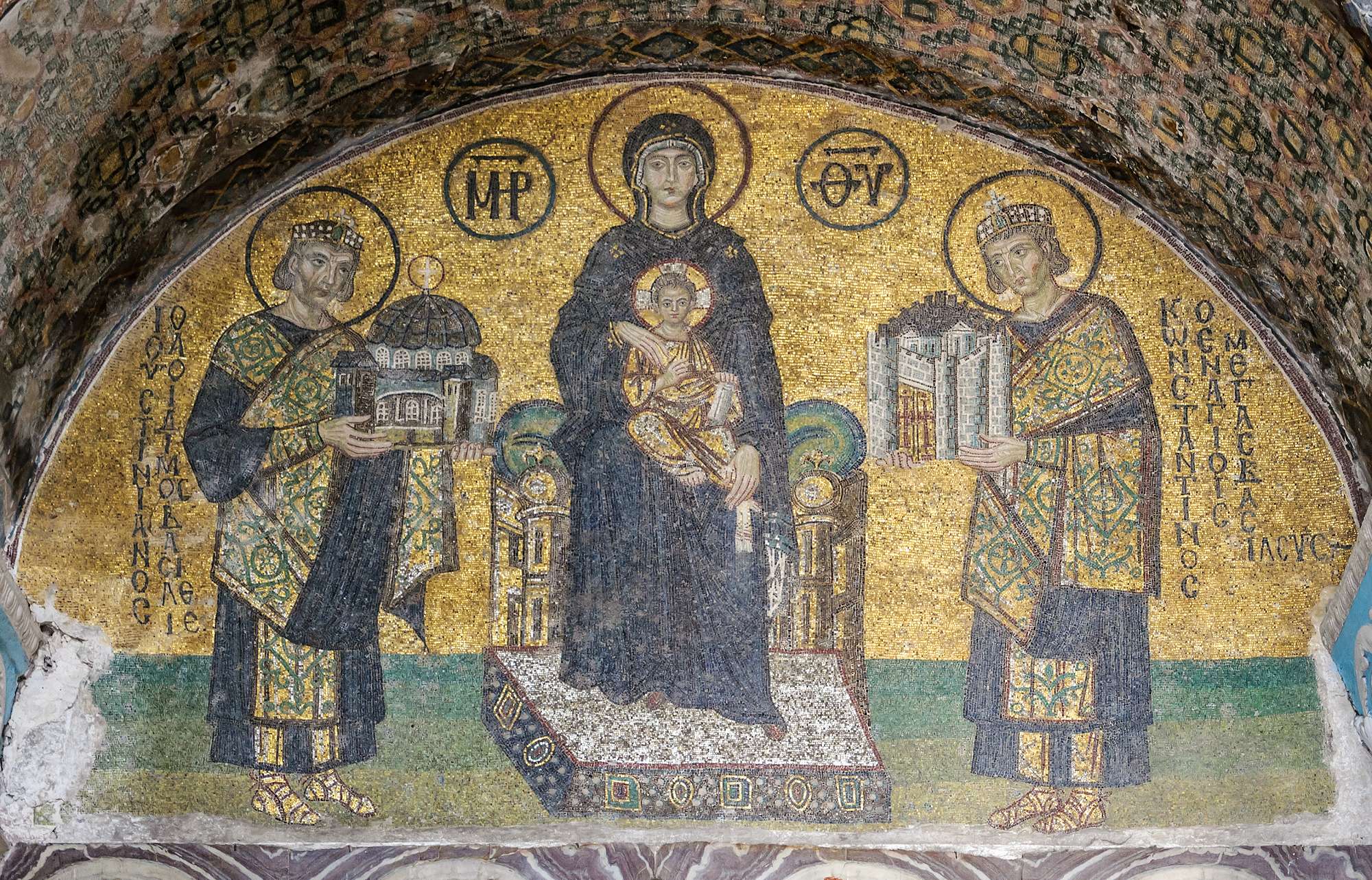 Hagia Sophia Mosaik Südwesteingang 2000x1282px
