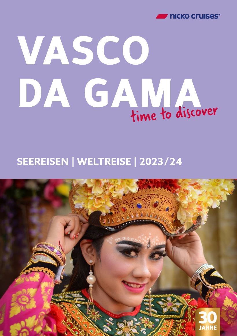 nickocruises VASCO DA GAMA 2023 24 Weltreisekatalog Auszug Seite 01